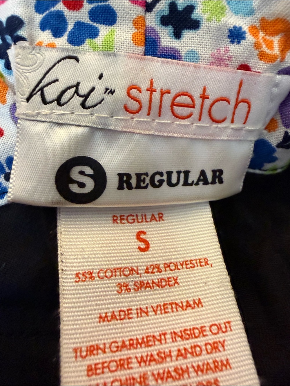 Koi Stretch Black Scrub Pants Size Small - Picture 8 of 9
